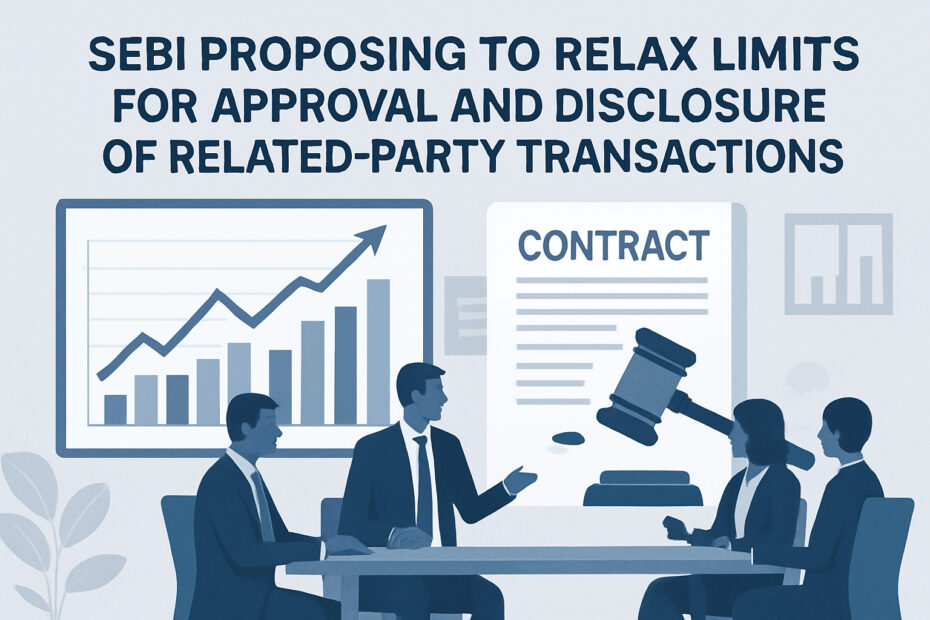SEBI Proposes to Relax Limits for Approval, Disclosure of Related-Party Transactions