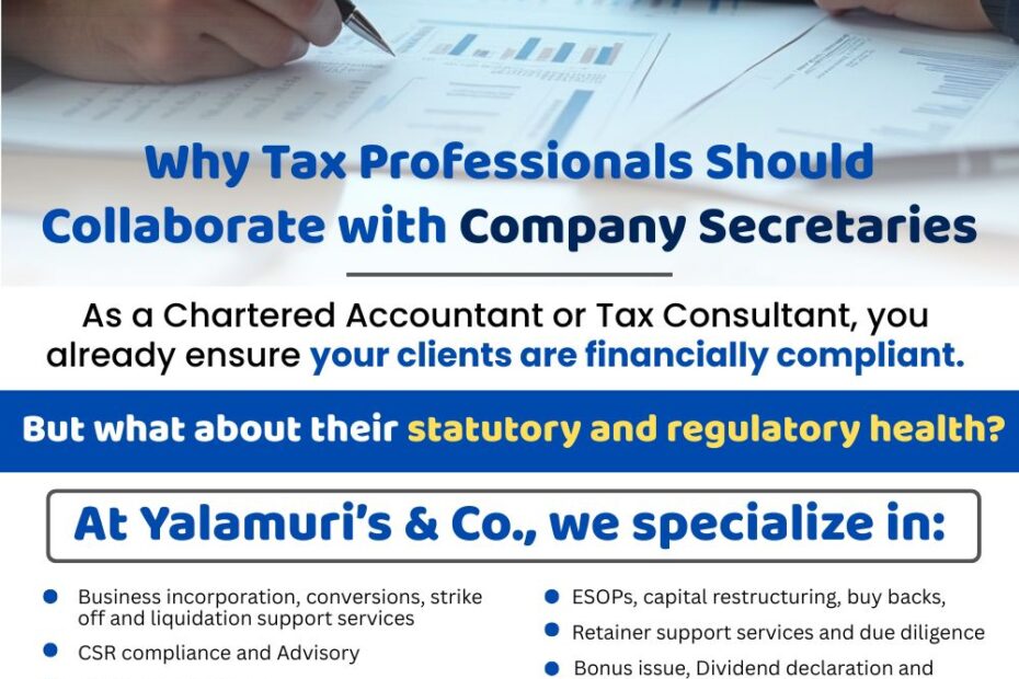 Why Tax Professionals Should Collaborate with Company Secretaries
