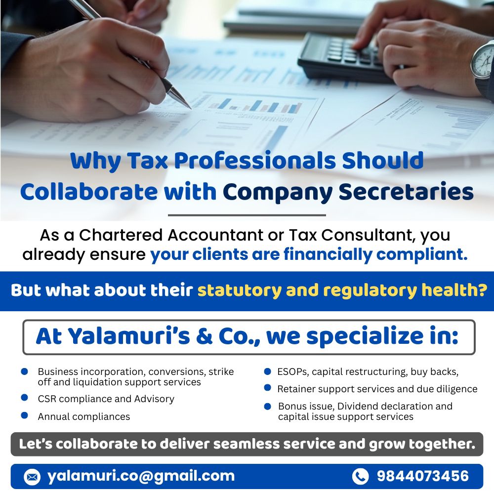 Tax Professionals & Company Secretaries Collaboration