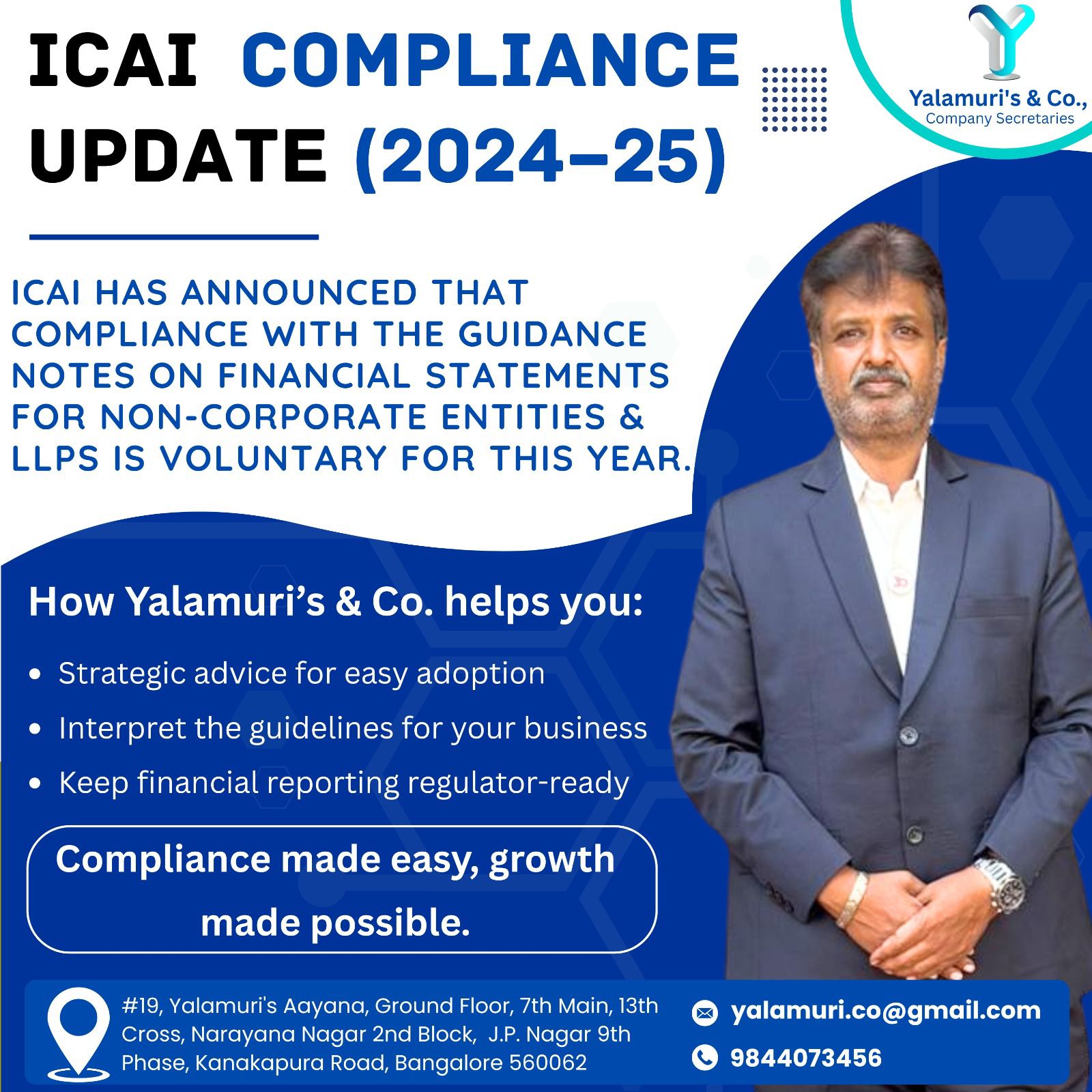 ICAI Compliance Update - Yalamuri's & Co.